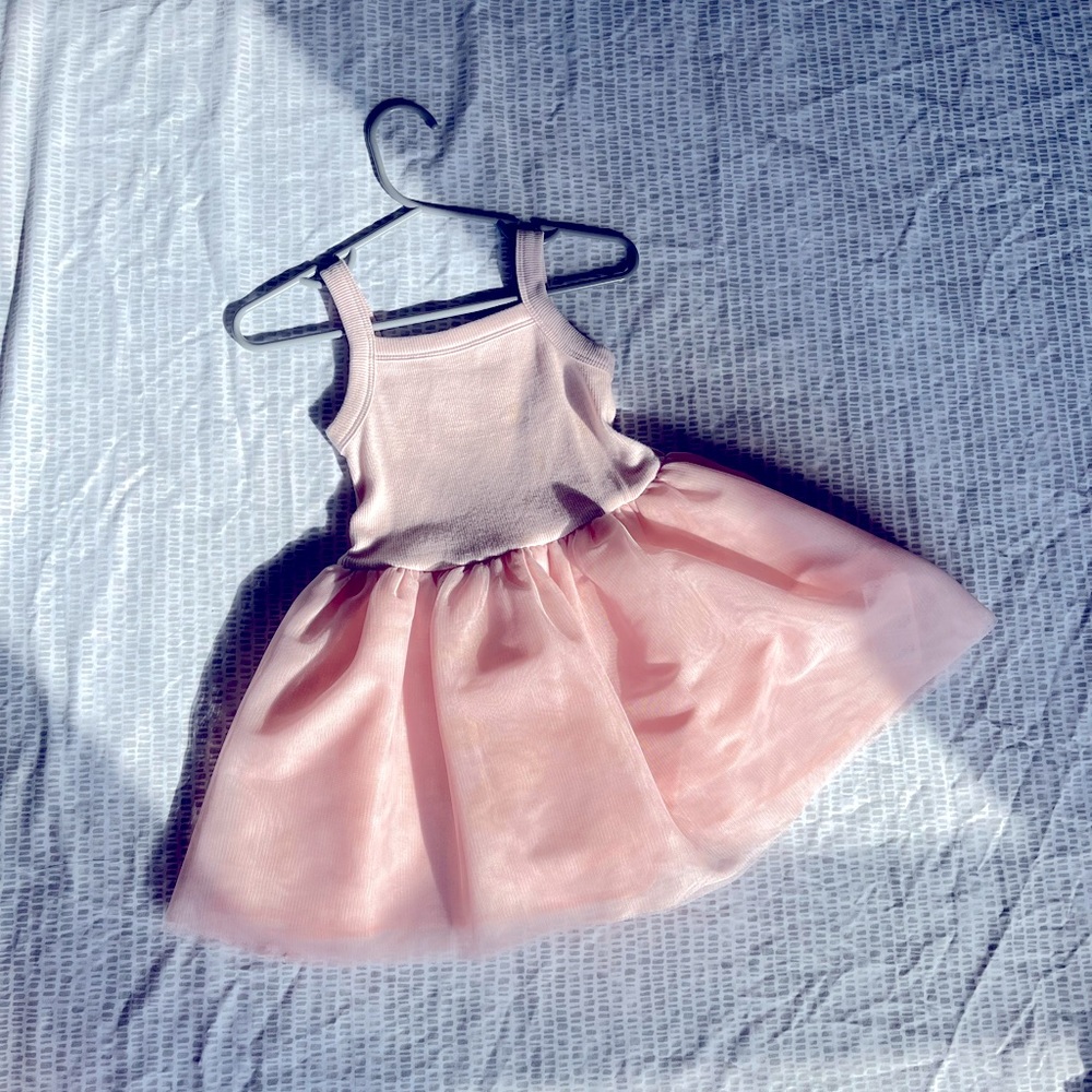 Toddler dress with tulle